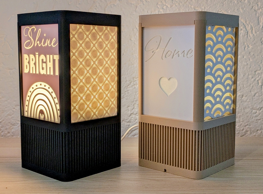 3D-gedruckte Bildlampe – Personalisiertes Licht mit Kunstmotiv